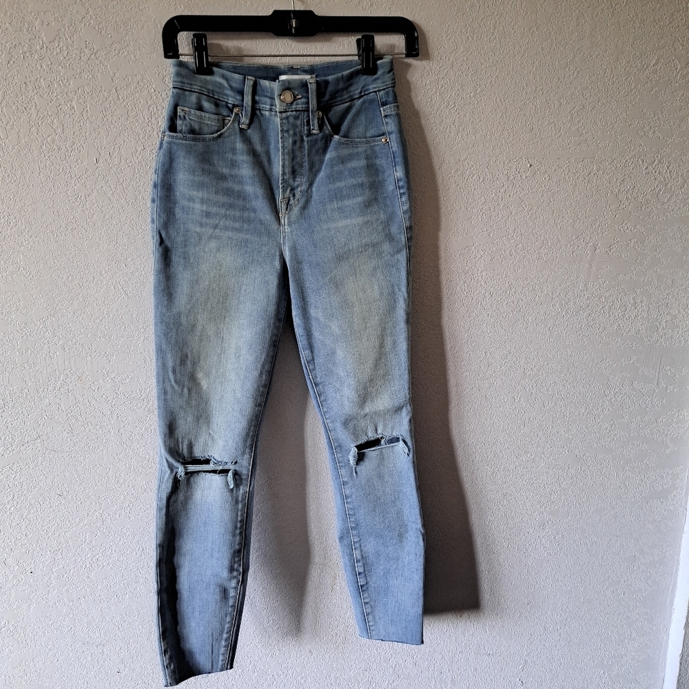 Good American Light Blue Skinny Jeans